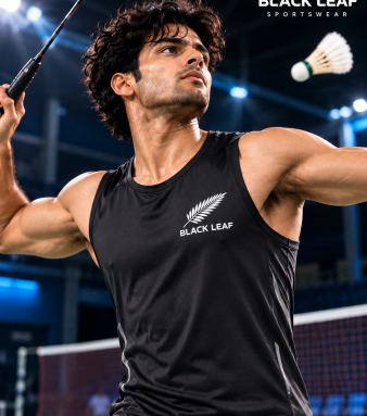 Black Leaf Men's Sports Sando – Lightweight Performance Wear Stay cool, comfortable, and ready for action with the Black Leaf Sports Sando. Designed for workouts, badminton, running, gym sessions, and everyday activewear, it offers a sporty look with lightweight comfort and freedom of movement. Its athletic design makes it a perfect choice for training and high-energy activities. Key Features: Lightweight and comfortable Breathable, sweat-wicking performance Stretch-friendly fit for easy movement Sleeveless design for enhanced mobility Ideal for gym, sports, running, and casual wear Black Leaf – Play. Train. Repeat.