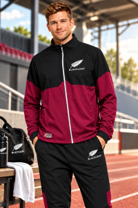 BLACKLEAF Premium Sports Tracksuit for Men – Stylish, Comfortable & Performance-ReadyBLACKLEAF Premium Tracksuit – Style Meets Performance Upgrade your athletic wardrobe with the BLACKLEAF Premium Tracksuit, designed for the perfect blend of style, comfort, and performance. Featuring a modern black-and-burgundy color combination, a sleek stand collar, a smooth front zipper, and signature logo detailing, it delivers a sporty and stylish look. Lightweight, comfortable, and versatile, it’s ideal for workouts, outdoor activities, travel, and everyday casual wear.